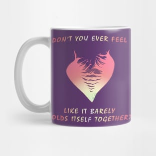 Pastel Goth heart that barely holds Mug
